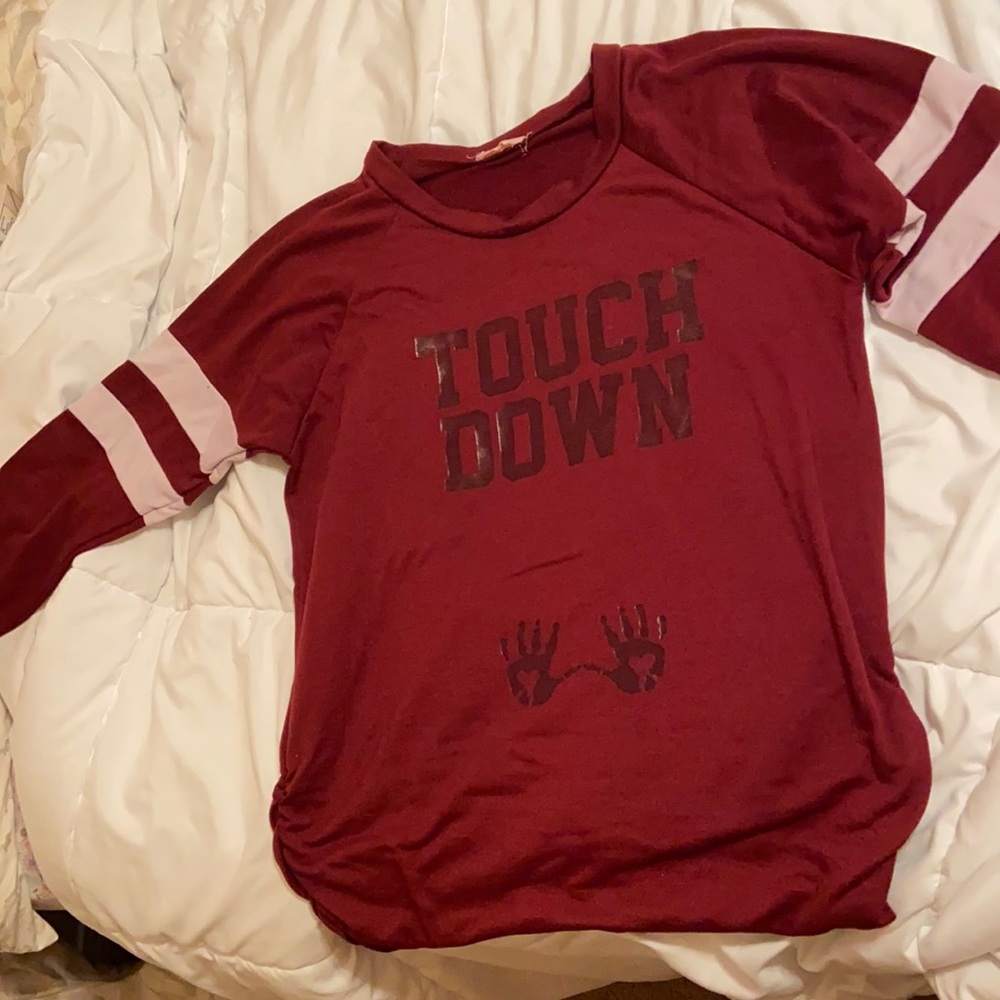 Long sleeve maternity shirt